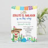 Fiesta Boy Baby shower Uitnodigingsjongen Kaart (Staand voorkant)