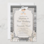 Fiesta Boy doop en verjaardag Sylver Kaart (Voorkant)