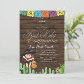 Fiesta Boy Eerste Heilige Communauteit Uitnodiging (Staand voorkant)