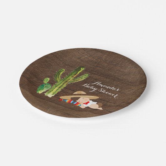 Fiesta Boy Muchachito Papier Party Bord (Gekanteld)