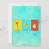 Fiesta Bridal of Couples Shower Lotteria Cards Kaart (Achterkant)