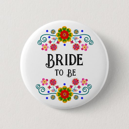 Fiesta Bridal Party Button (Voorkant)