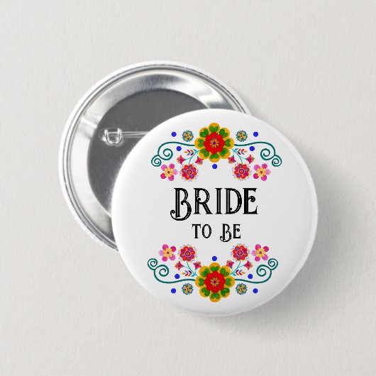Fiesta Bridal Party Button (Voorkant /achterkant)