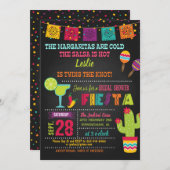 Fiesta Bridal Shower Invitation - 2 Kaart (Voorkant / Achterkant)