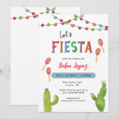 Fiesta Bridal Shower Invitation Kaart (Voorkant / Achterkant)