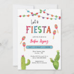 Fiesta Bridal Shower Invitation Kaart<br><div class="desc">Waterverf met kleurrijke en leuke handbeschilderde handen Laten we de Fiesta-bridale douche Uitnodiging</div>