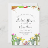 Fiesta Bridal Shower Invitation Mexican Sombrero Kaart (Voorkant)