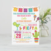 Fiesta Bridal Shower Invitation - White - 2 Kaart (Staand voorkant)