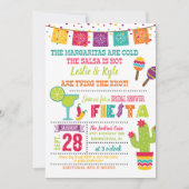 Fiesta Bridal Shower Invitation - White Kaart (Voorkant)