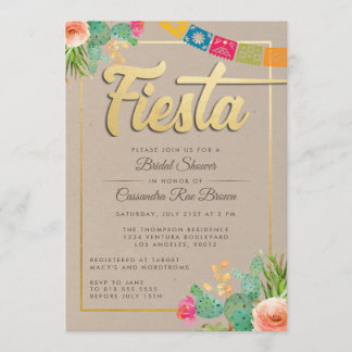 Fiesta Bridal Shower Kaart