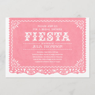 Fiesta Bridal Shower-uitnodigingen Kaart