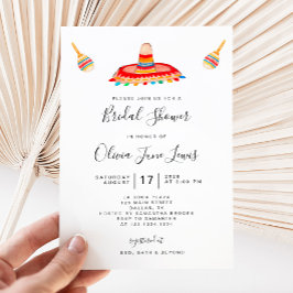 Fiesta Bridal Shower-uitvindingen met sombrero Save The Date