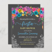 Fiesta Bright Flower Floral Baby shower (Voorkant / Achterkant)