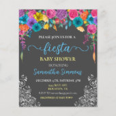 Fiesta Bright Flower Floral Baby shower (Voorkant)