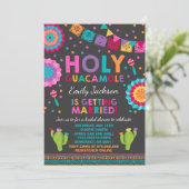 Fiesta Bruids Douche Uitnodiging Heilige Guacamole (Staand voorkant)
