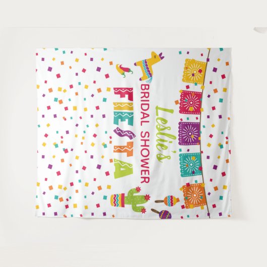 Fiesta Bruidsfeest Backdrop - Pinata - WH Wandkleed (Voorkant (horizontaal))