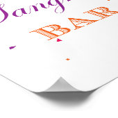 Fiesta Bruidsfeest Borrelspel Bord 8x10 Poster (Hoek)