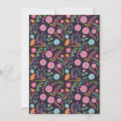 FIESTA Bruidsfeest Folkart Bloemen Kaart (Achterkant)