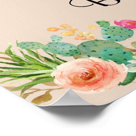 Fiesta Bruiloft Feest Poster (Hoek)