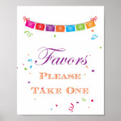 Fiesta Bruiloft Feestspel Bord 8x10 Poster (Voorkant)