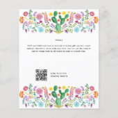 FIESTA BRUILOFT - Floral Folakart Modern (Achterkant)