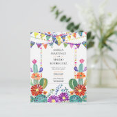 FIESTA BRUILOFT - Folkart Bloemen Modern (Staand voorkant)