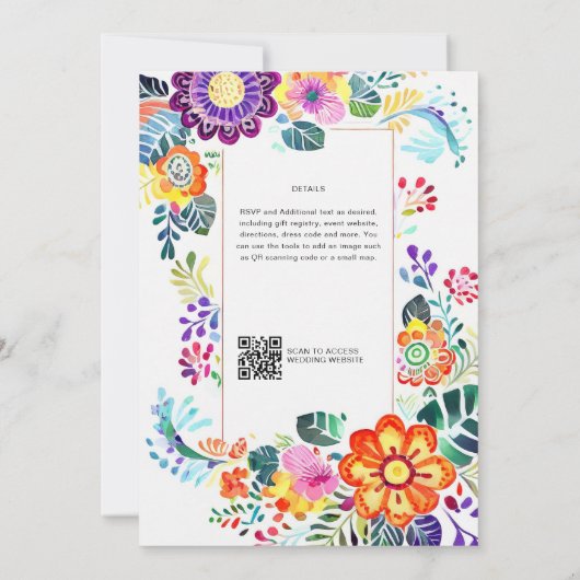 FIESTA BRUILOFT - Folkart Bloemen Modern