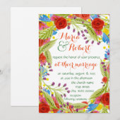 Fiesta Bruiloft Kaart (Voorkant / Achterkant)