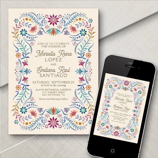 Fiesta bruiloft uitnodiging