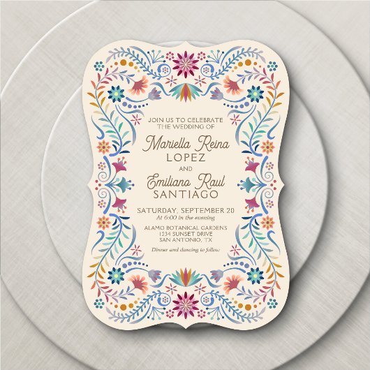 Fiesta bruiloft uitnodiging