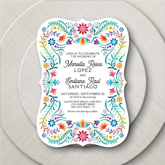 Fiesta bruiloft uitnodiging