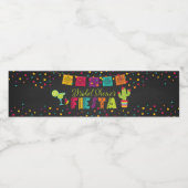 Fiesta Bruiloftsfeest Waterfles Label Etiket (Enkel label)