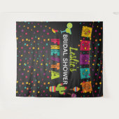 Fiesta Bruiloftsshower Achtergrond Wandkleed (Voorkant (horizontaal))