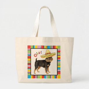 Fiesta Brussels Griffon Grote Tote Bag