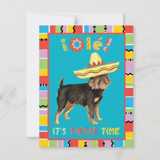 Fiesta Brussels Griffon Kaart (Voorkant)