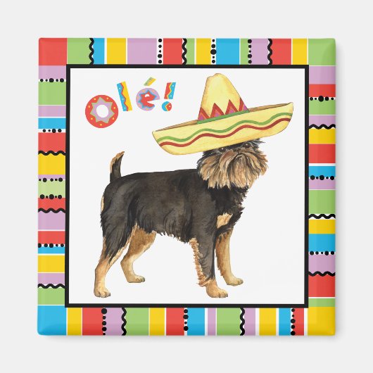 Fiesta Brussels Griffon Magneet (Voorkant)