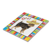 Fiesta Brussels Griffon Tegeltje (Zijkant)