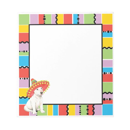 Fiesta Bull Terrier Notitieblok (Voorkant)