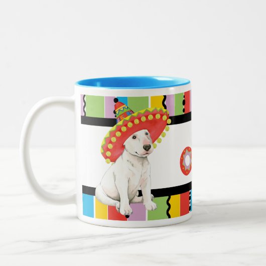 Fiesta Bull Terrier Tweekleurige Koffiemok (Links)