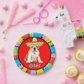 Fiesta Bulldog Papieren Bordje (Feest)