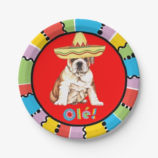 Fiesta Bulldog Papieren Bordje (Voorkant)