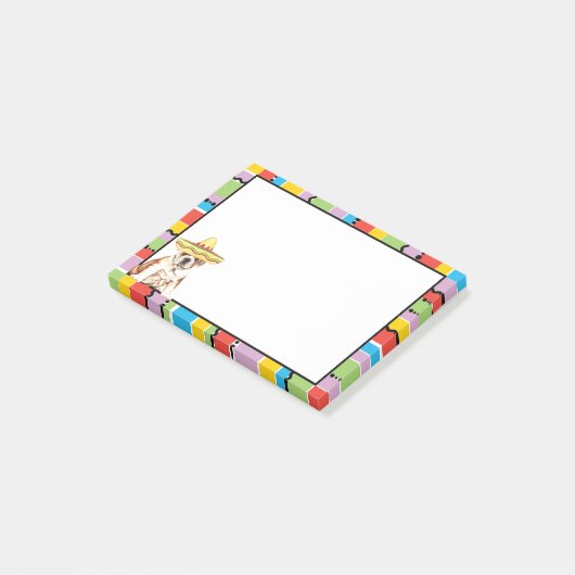 Fiesta Bulldog Post-it® Notes (Schuin)