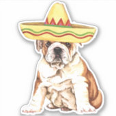 Fiesta Bulldog Vinyl Sticker (Voorkant)