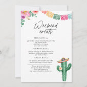 Fiesta Cabo San Lucas Bachelorette Kaart (Achterkant)