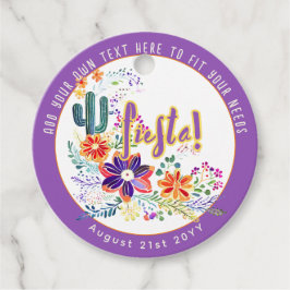 FIESTA Cacti Folkart Bloemen Aangepast Bedankjes Labels