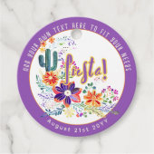 FIESTA Cacti Folkart Bloemen Aangepast Bedankjes Labels (Voorkant)