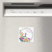 FIESTA Cacti Folkart Bloemen Aangepast Magneet (Insitu (Vaatwasser))