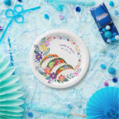 FIESTA Cacti Folkart Bloemen Custom Papieren Bordje (Feest)