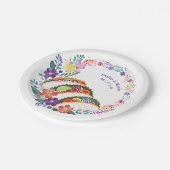 FIESTA Cacti Folkart Bloemen Custom Papieren Bordje (Gekanteld)