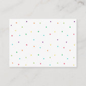 Fiesta Cactus Baby shower Luier Raffle Informatiekaartje (Achterkant)